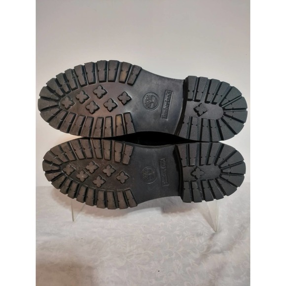 Timberland Carnaby Cool black combat boots woman size 10 LIKE NEW - Picture 4 of 4